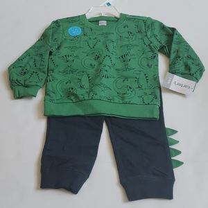 Carter's Baby Boy 2pc Sweatshirt Pant Outfit Set